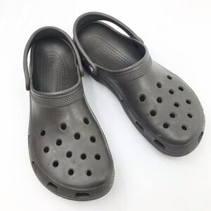 Crocs Brown Classic Slip on Rubber Clog with Strap